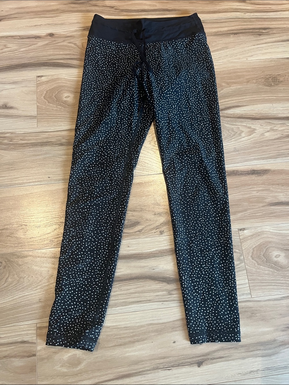 The Upside Black Leggings with White Dot Print XS